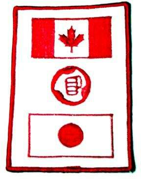 Shorinjiryu Canada Japan Flag patch